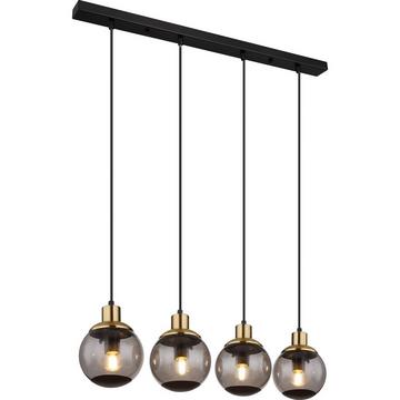 Lampe suspendue Potter métal noir mat 4xE27