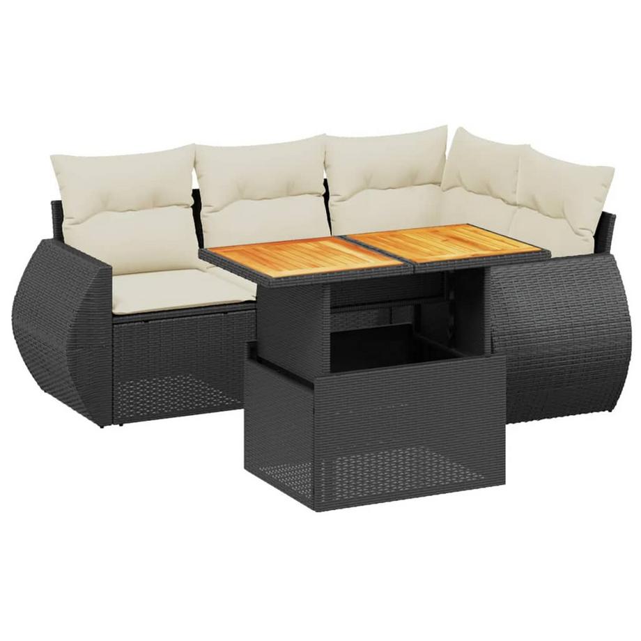 Ensemble de canapés de jardin rotin synthétique