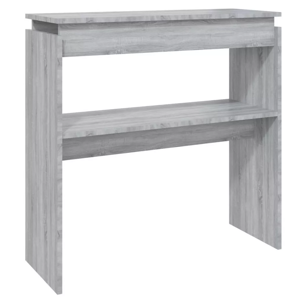 VidaXL - Table console bois d'ingénierie, One Size, Gris