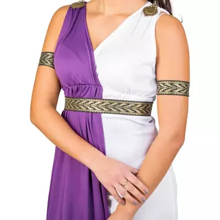 Tectake  Costume da donna - Dea dell’Olimpo Minerva Blanco