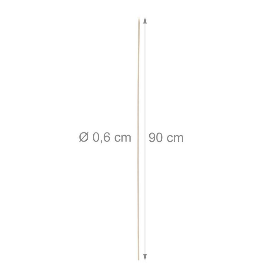B2X  Extra lange Grillstäbe aus Bambus 