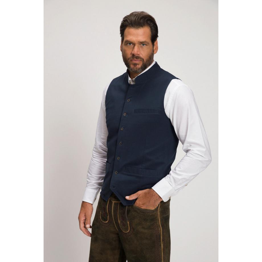 JP1880 Gilet Felpa Trachten Collo Alto Ricamo  