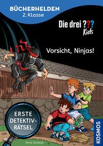 Die drei ??? Kids, Bücherhelden 2. Klasse, Vorsicht, Ninjas! Scheller, Anne; Böhm, Michael (Illustrationen) Gebundene Ausgabe 