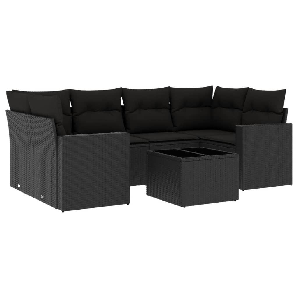 VidaXL set divano da giardino Polirattan  