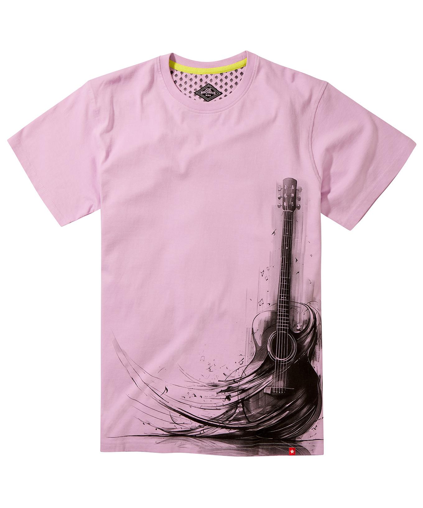 Joe Browns  Skizzenhaftes Gitarren-Grafik-T-Shirt 