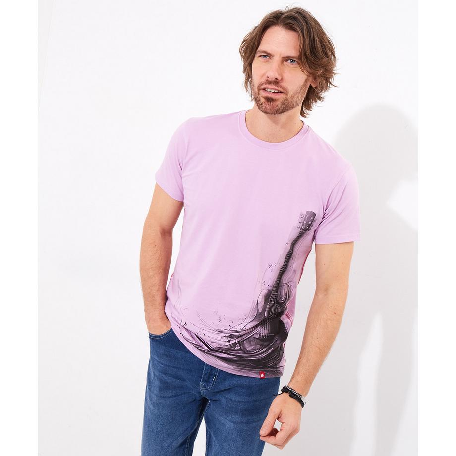 T-Shirt Graphique Esquisse Guitare