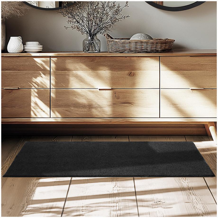 Tectake Kurzflorteppich Soft Zone verschiedene Größen und Farben flauschige Oberfläche, 1630 g/m² Florgewicht  