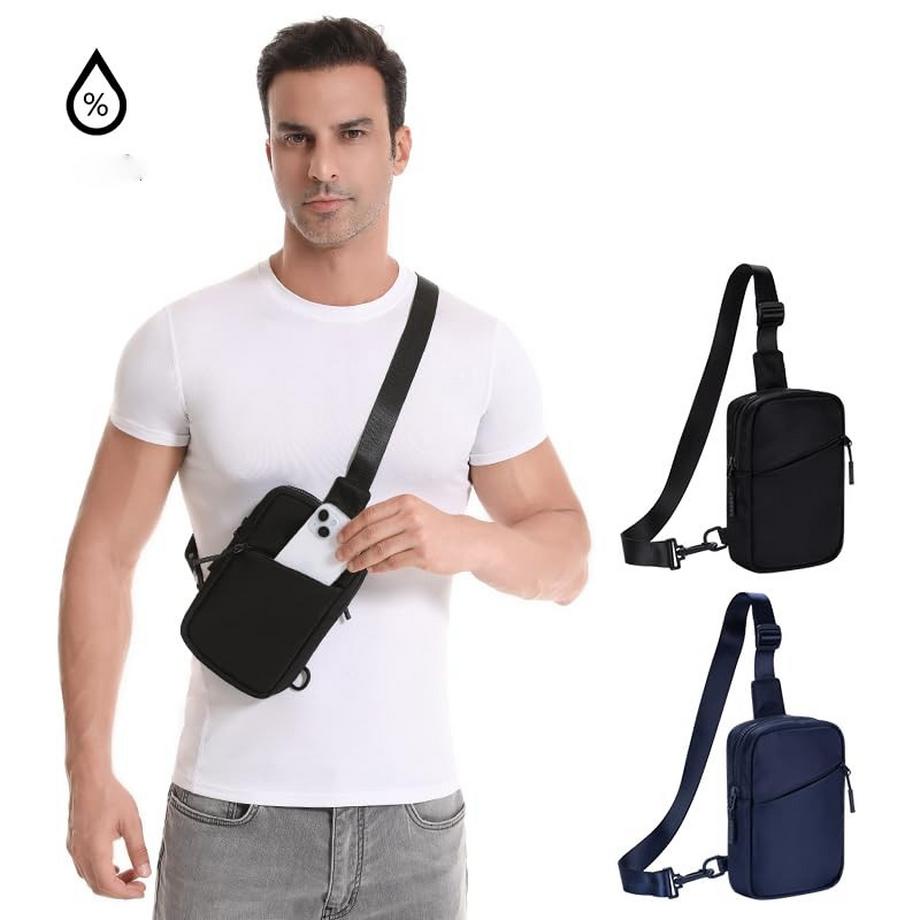 Only-bags.store Sling Chest Petit Sac Téléphone à Suspendre avec Pochette Portefeuille  