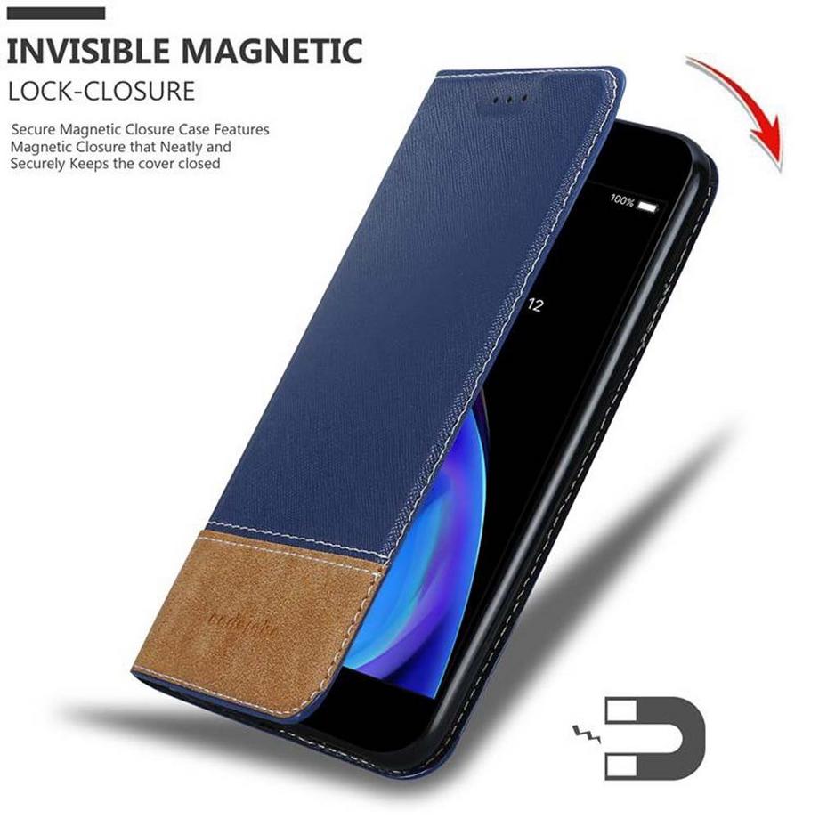 Cadorabo  Hülle für Apple iPhone 7 PLUS  7S PLUS  8 PLUS Magnetverschluss, Standfunktion 
