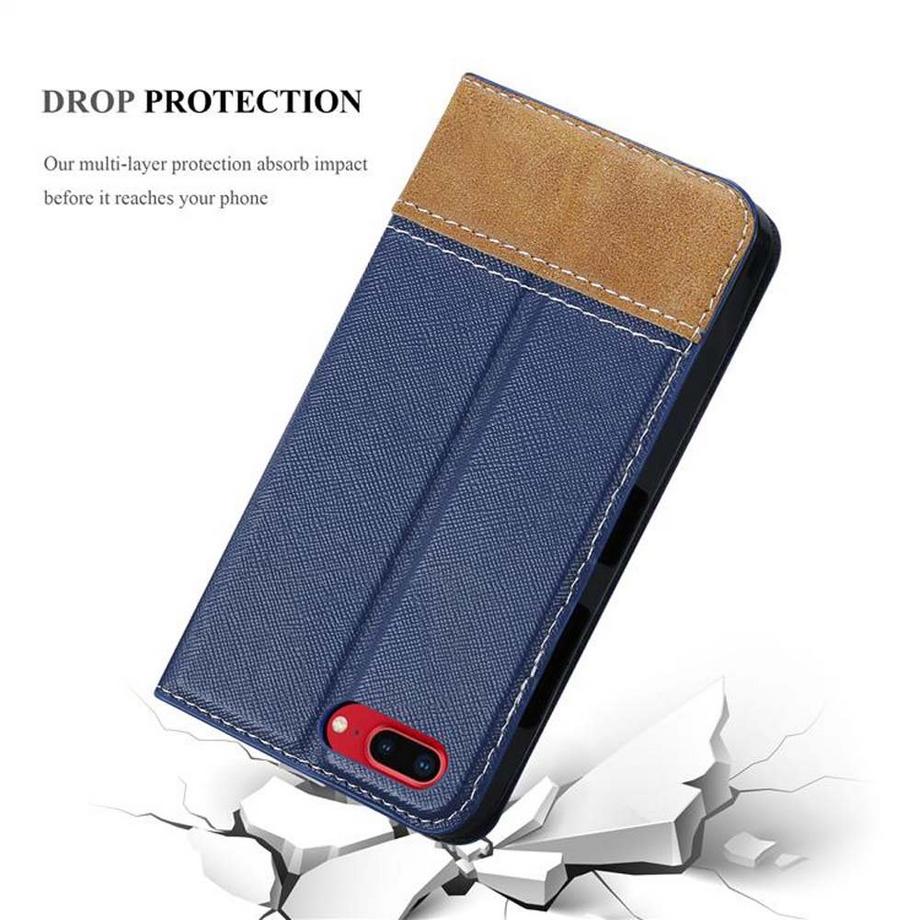 Cadorabo  Hülle für Apple iPhone 7 PLUS  7S PLUS  8 PLUS Magnetverschluss, Standfunktion 