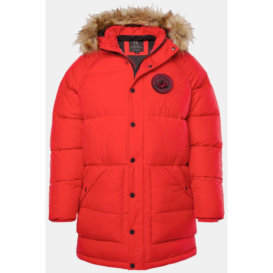 JP1880 Parka Trapuntato Cappuccio Pelliccia Sintetica Applicazioni  