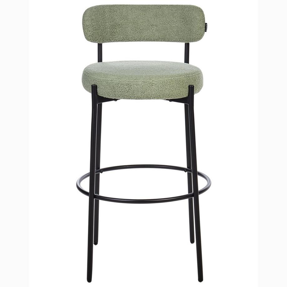 Beliani Set di 2 sedie alte en Bouclé Retrò ALLISON  