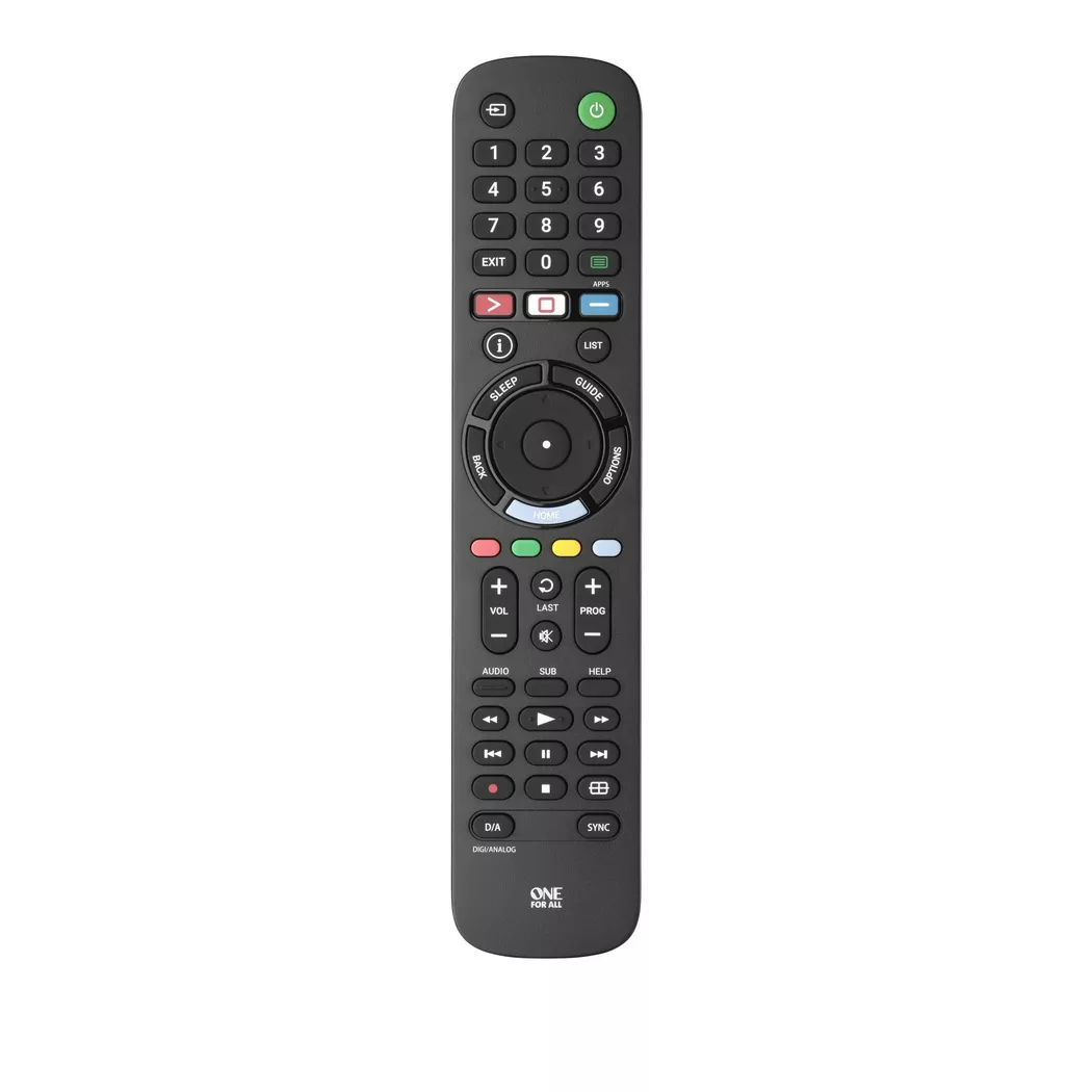 One For All -  TV Replacement Remotes URC 4912 Fernbedienung IR Wireless Drucktasten, Schwarz