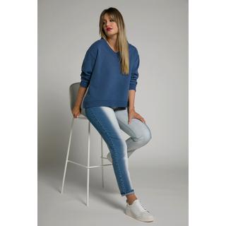 Ulla Popken  Jeans Sarah, Bleaching-Effekt, High Waist, schmales Bein 