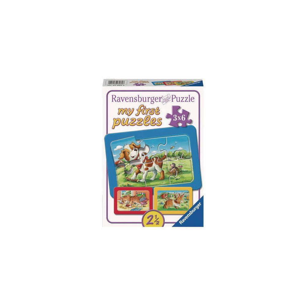 Ravensburger  Puzzle Ravensburger Meine Tierfreunde 3 X 6 Teile 