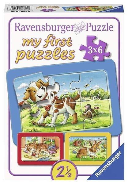 Ravensburger  Puzzle Ravensburger Meine Tierfreunde 3 X 6 Teile 