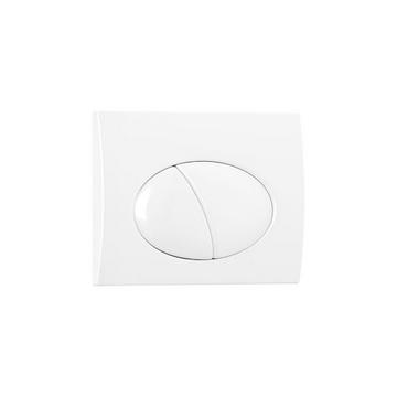 Piastra di attivazione per WC con doppio pulsante Bianco - CERASUS