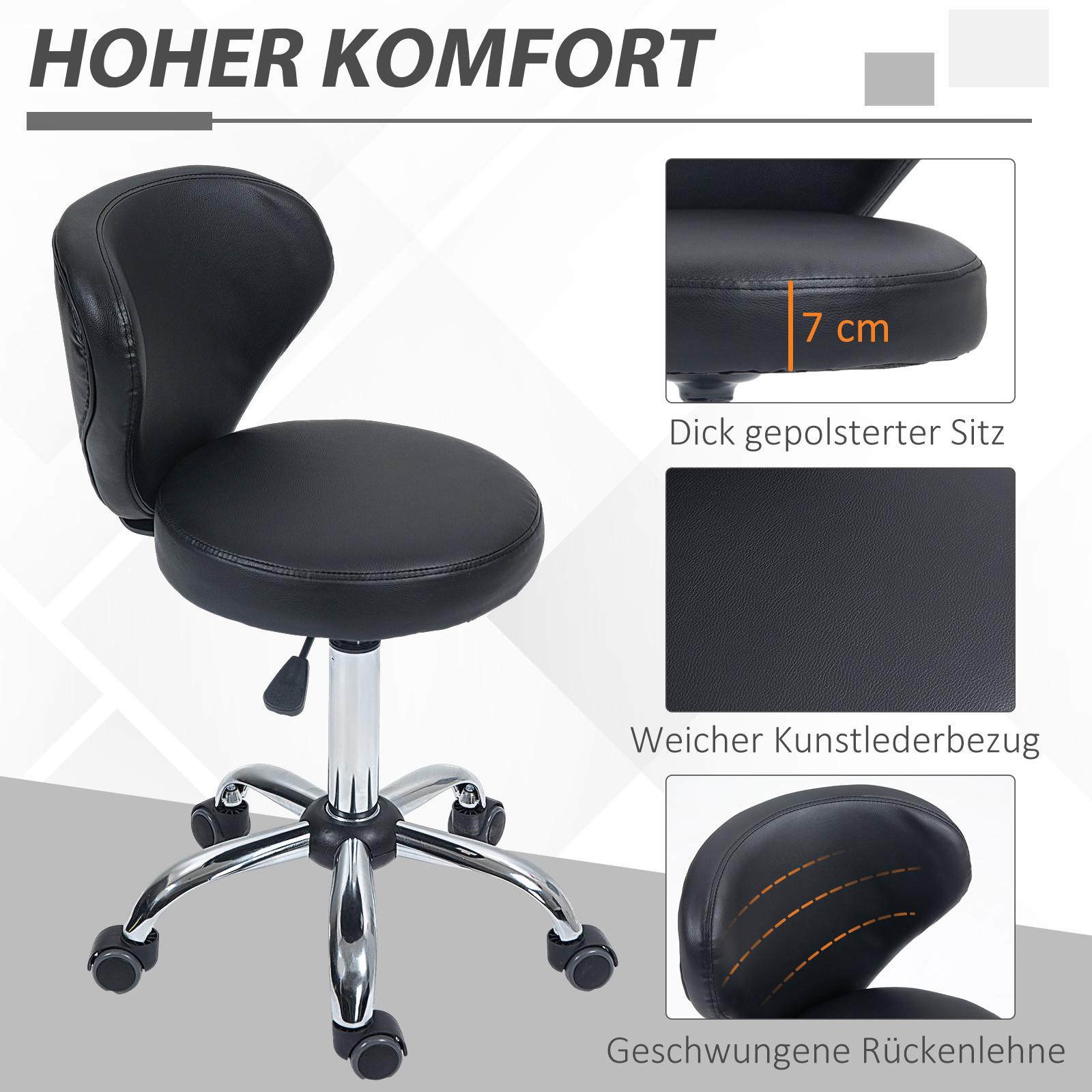 HOMCOM Tabouret de salon  