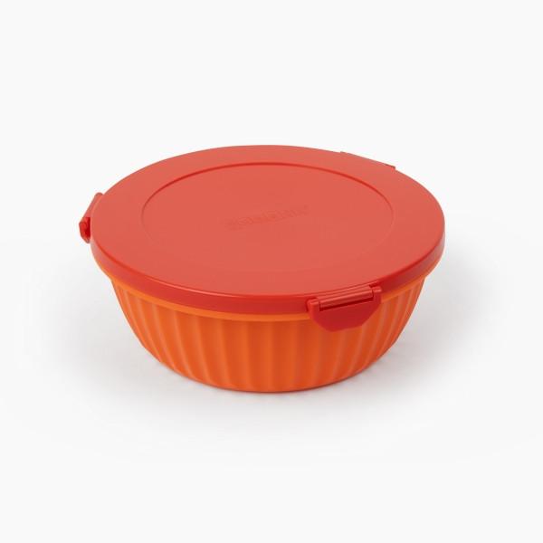 Yumbox Yumbox Poke Bowl Schüssel Schale mit 3-teiligem Teiler, Tangerine Orange  