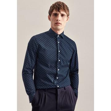 Chemise Business Slim Fit Manche longue A Pois