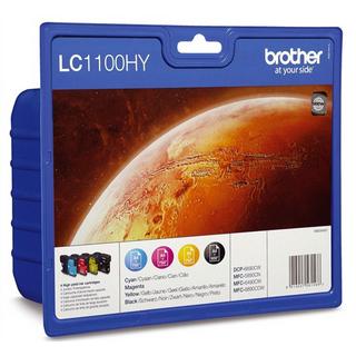brother  LC 1100HY Cartouche d´encre d´origine pack de 4 couleurs 