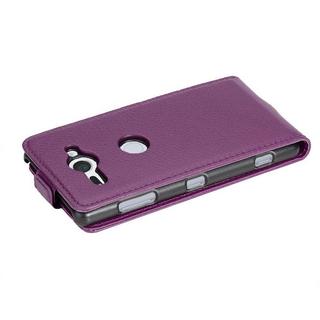 Cadorabo  Housse compatible avec Sony Xperia XZ2 COMPACT - Coque de protection au design flip en similicuir structuré 