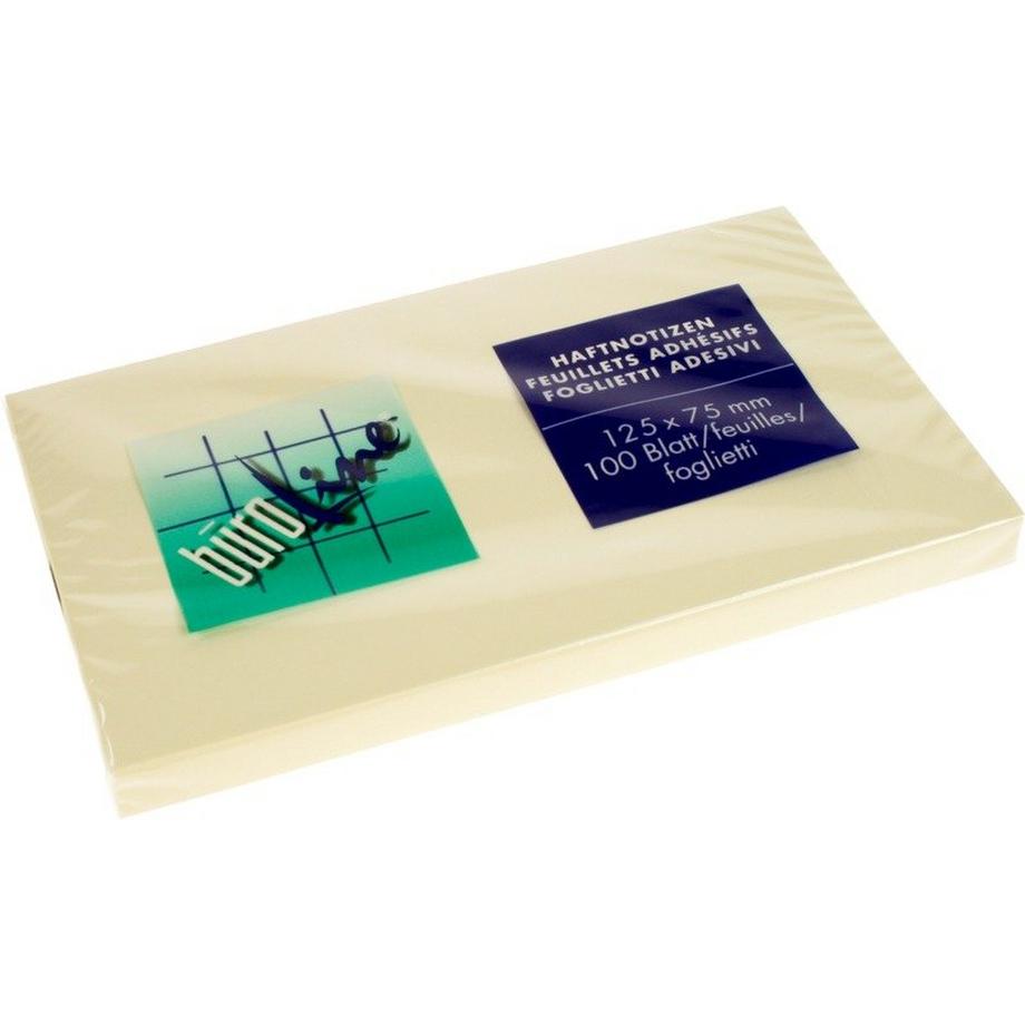 BÜROLINE Haftnotizen 125x75mm 133028 gelb 100 Blatt