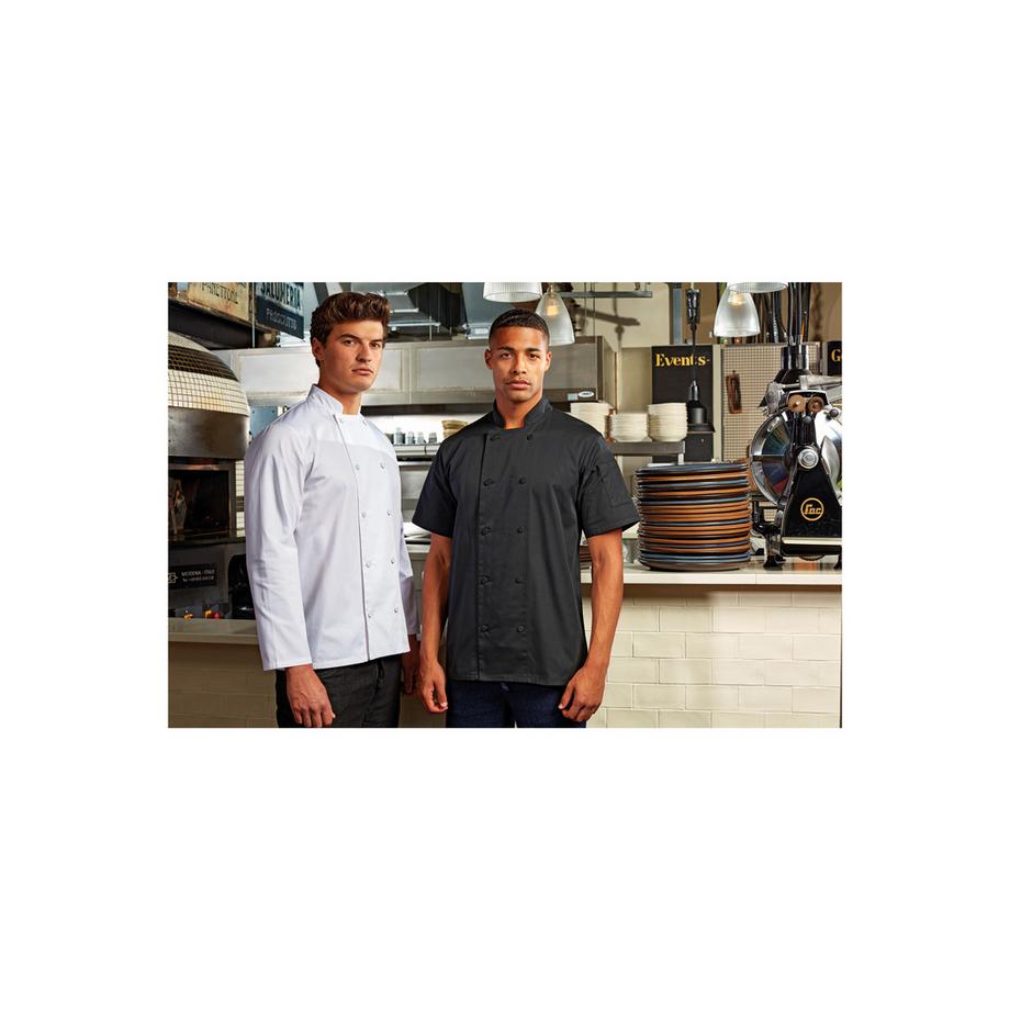 PREMIER Coolchecker Veste Chef Manches Longues  