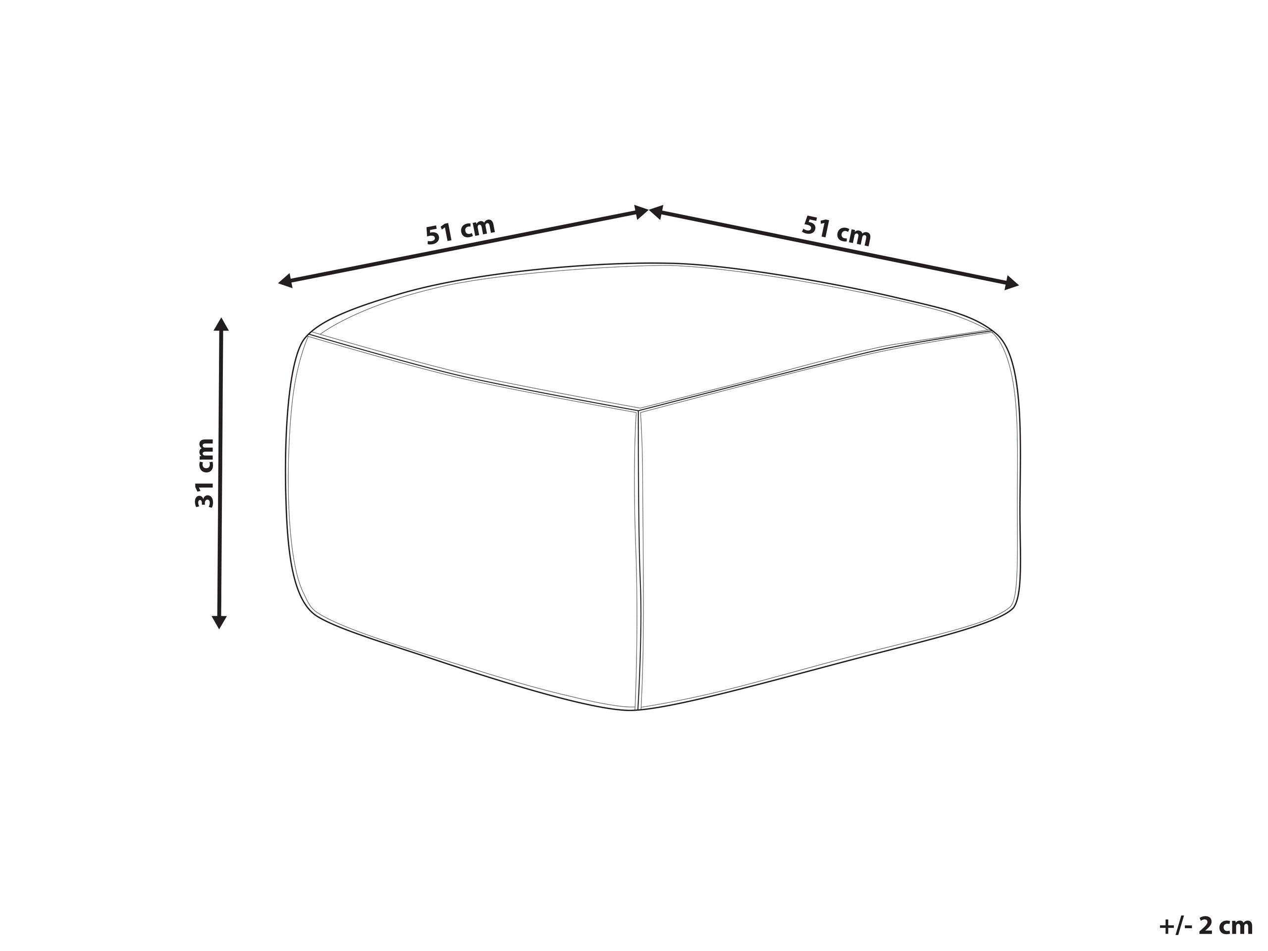 Beliani Pouf en Iuta Retrò URPAD  