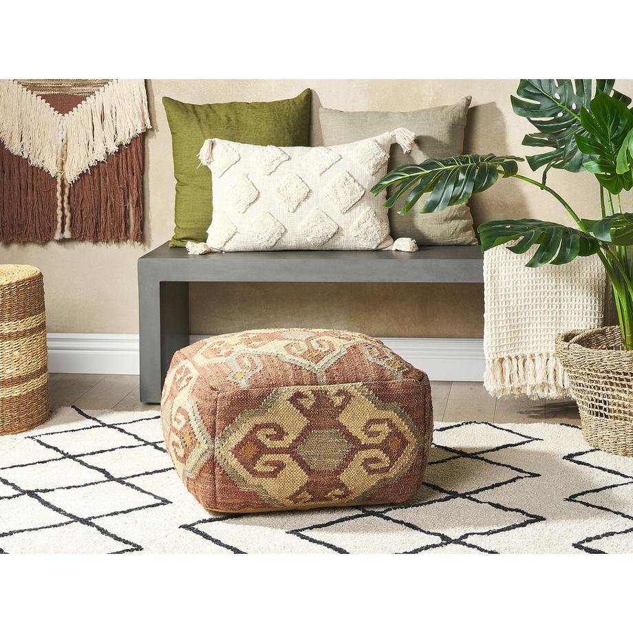 Beliani Pouf aus Jute Retro URPAD  