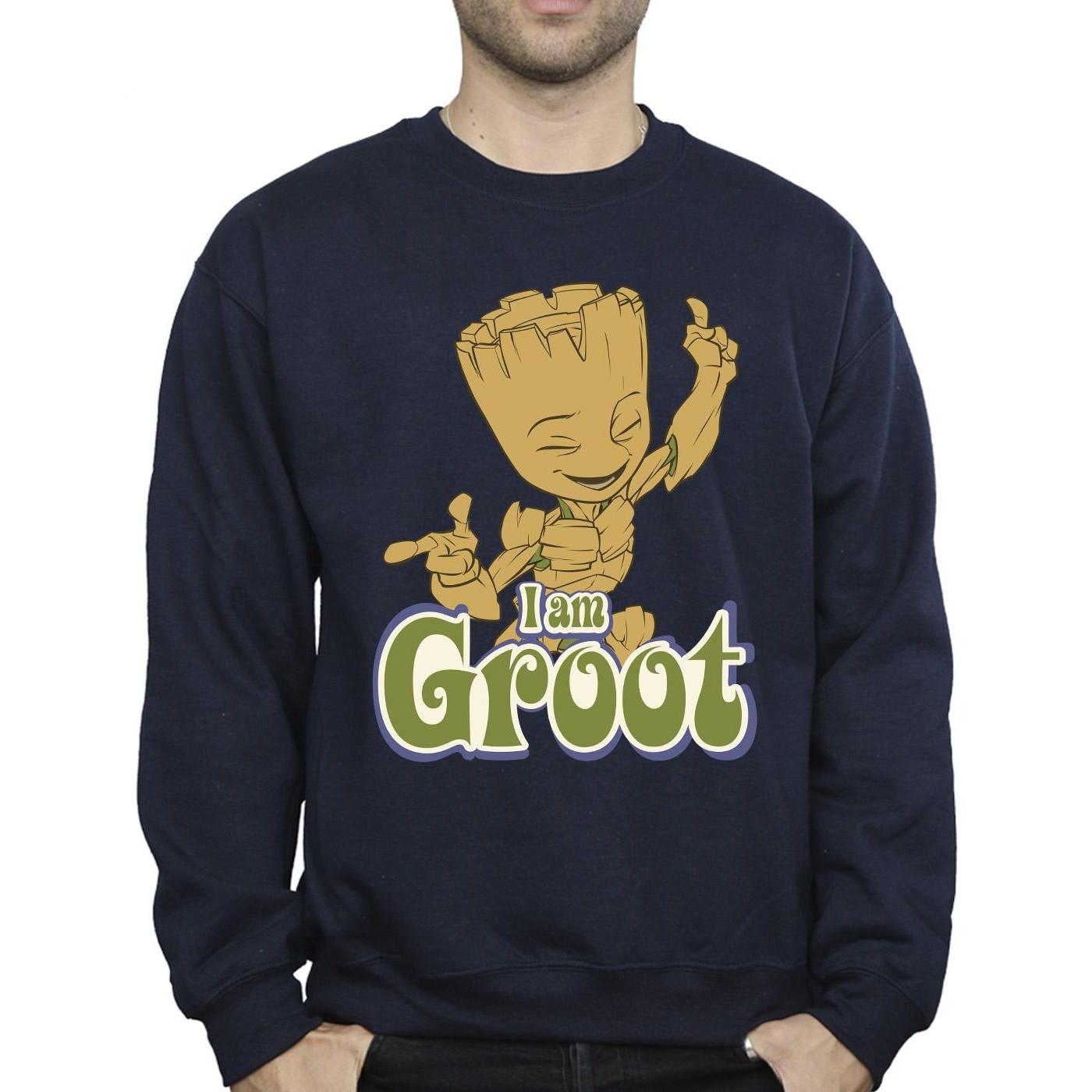 Guardians Of The Galaxy I Am Groot Sweatshirt Col Rond  