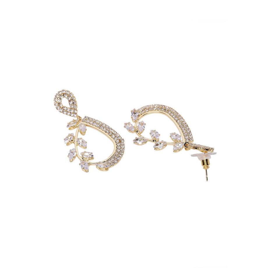 AVANT-GARDE PARIS  Moderne Florale Tropfenohrringe 