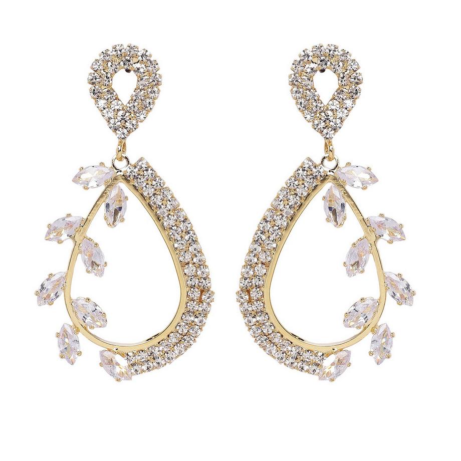 Moderne Florale Tropfenohrringe