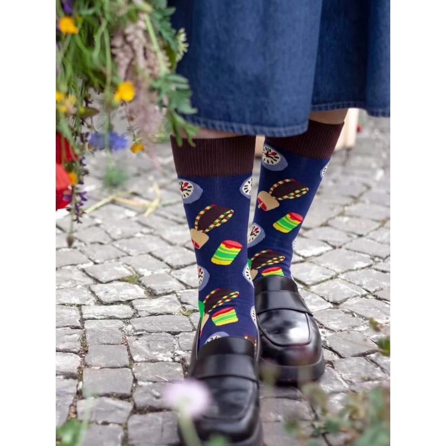DillySocks Chaussettes Motif Épices et Horloge  
