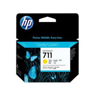 Hewlett-Packard  HP Tintenpatrone 711 yellow CZ136A DesignJet T120/520 3x29ml 