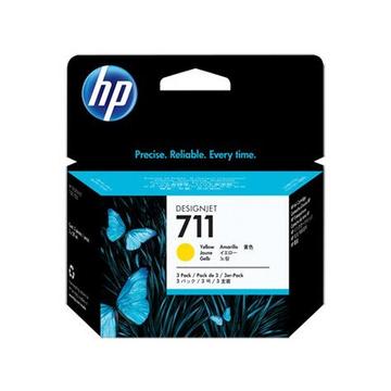 HP Tintenpatrone 711 yellow CZ136A DesignJet T120/520 3x29ml