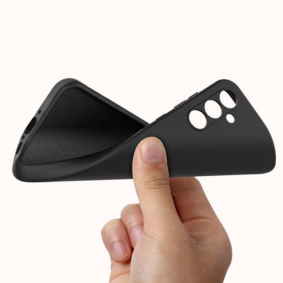 Akashi  Cover Galaxy A55 5G morbida nera Akashi 