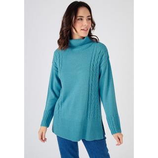 Damart  Rollkragenpullover mit Zopfmuster 