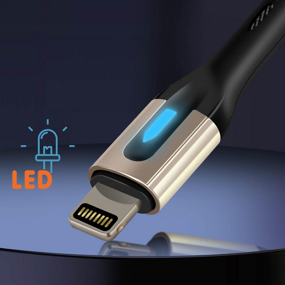 Avizar  Lightning Kabel 3A Geflochten 1.2m LinQ 