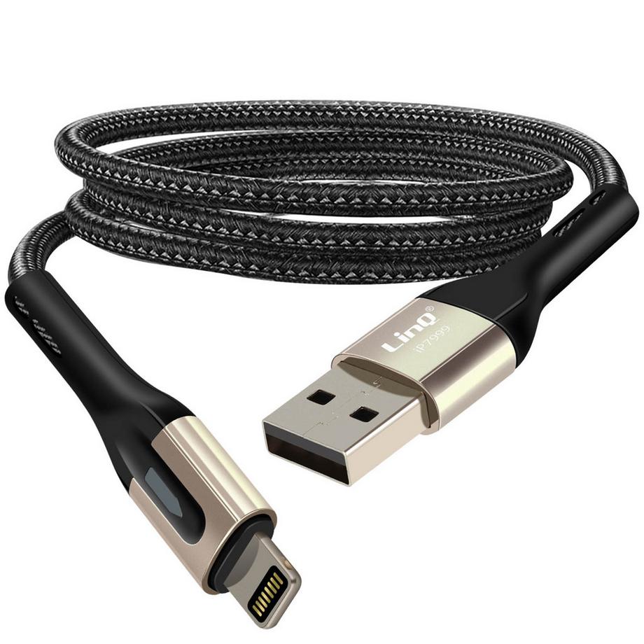 Lightning Kabel 3A Geflochten 1.2m LinQ