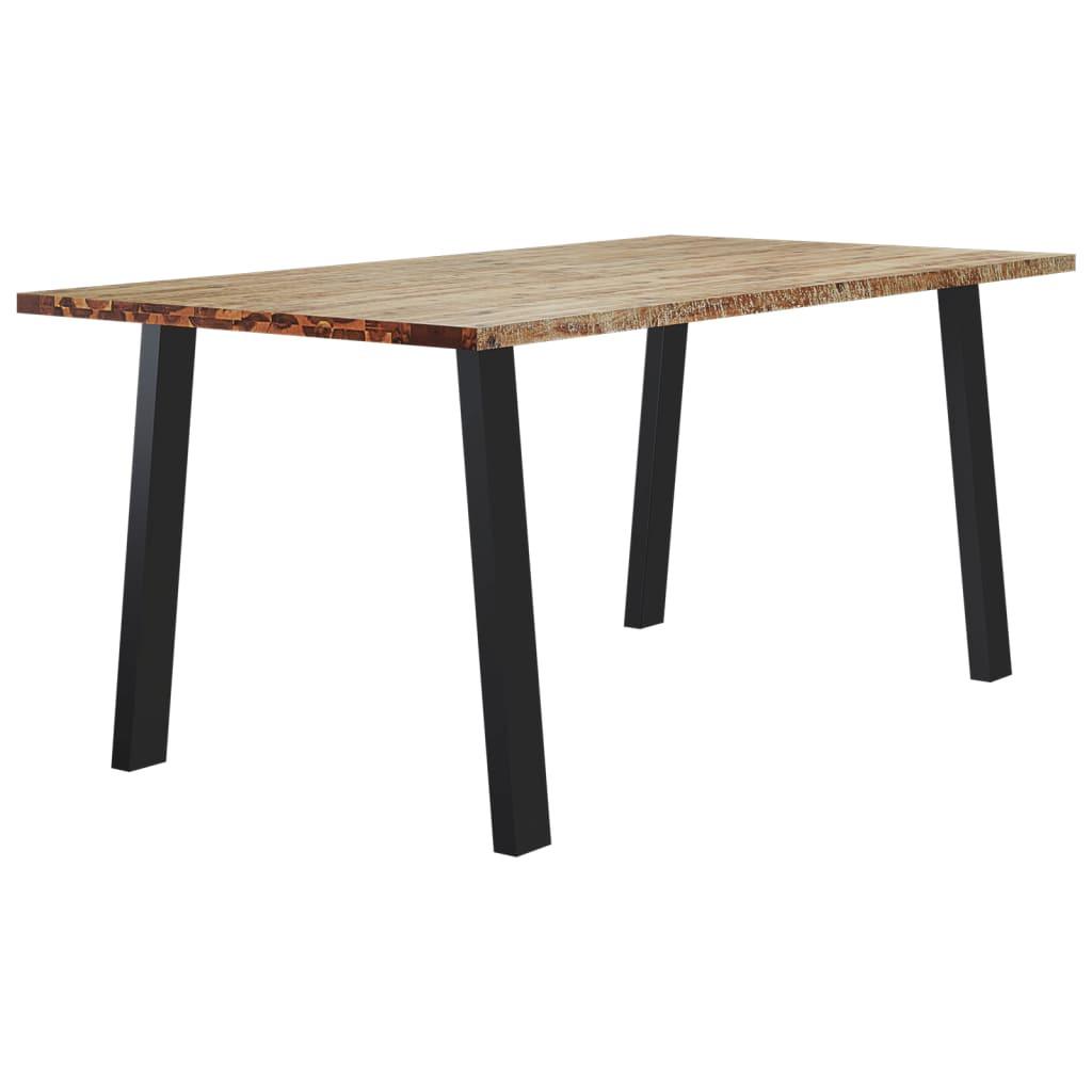 VidaXL Table à manger bois d'acacia  