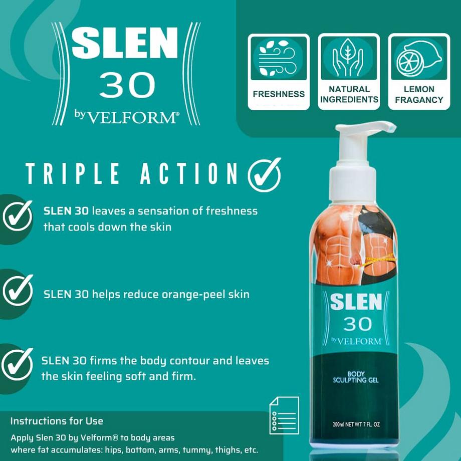 VELFORM  Slen 30-Crema gel rassodante e modellante per il corpo 