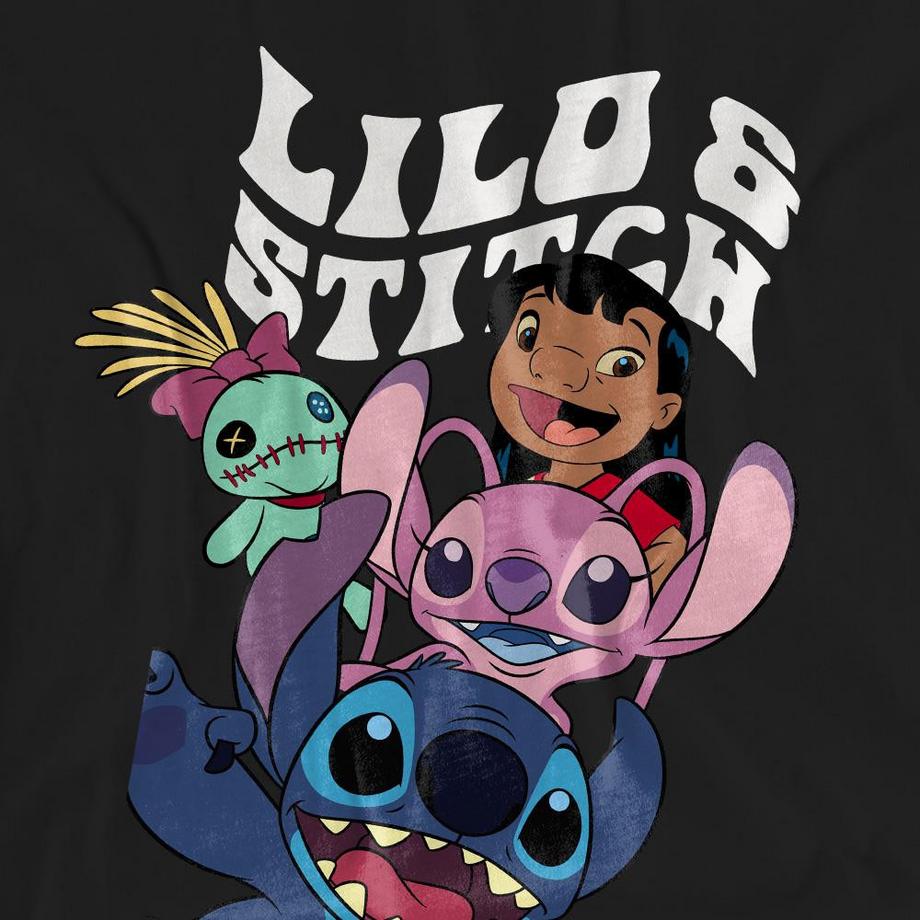 Lilo & Stitch Lilo & Stitch Grafikdruck T-Shirt  