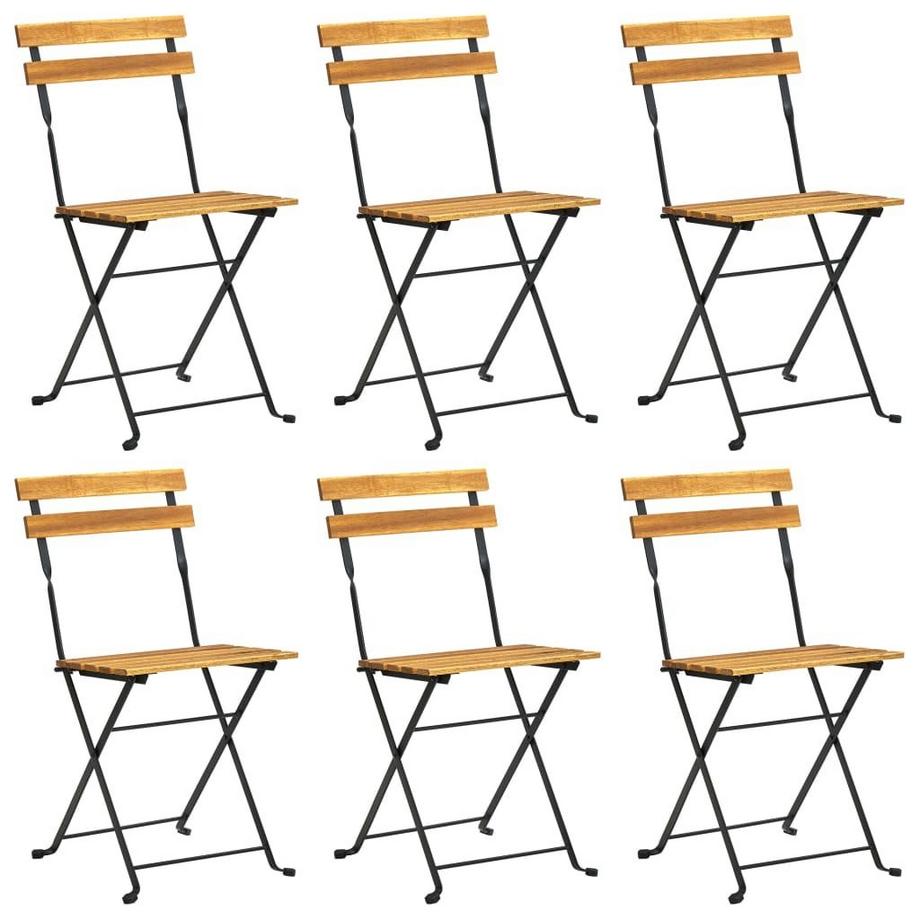 VidaXL set da pranzo Legno di acacia  