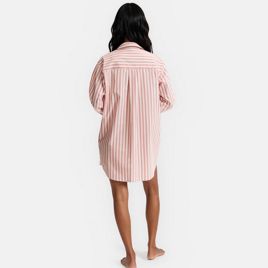 La Redoute Collections Popeline Chemise de Nuit Rayée  