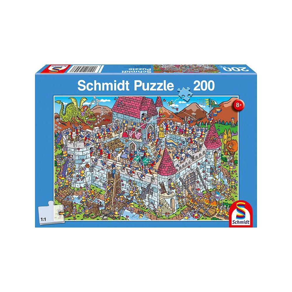 Schmidt  Puzzle Blick in die Ritterburg (200Teile) 