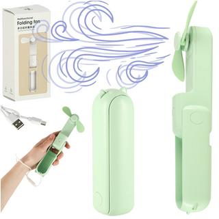 Northio Mini ventilateur à main pliable USB vert  
