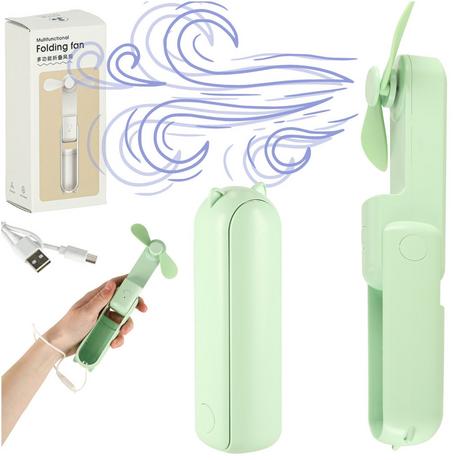 Northio Mini ventilateur à main pliable USB vert  