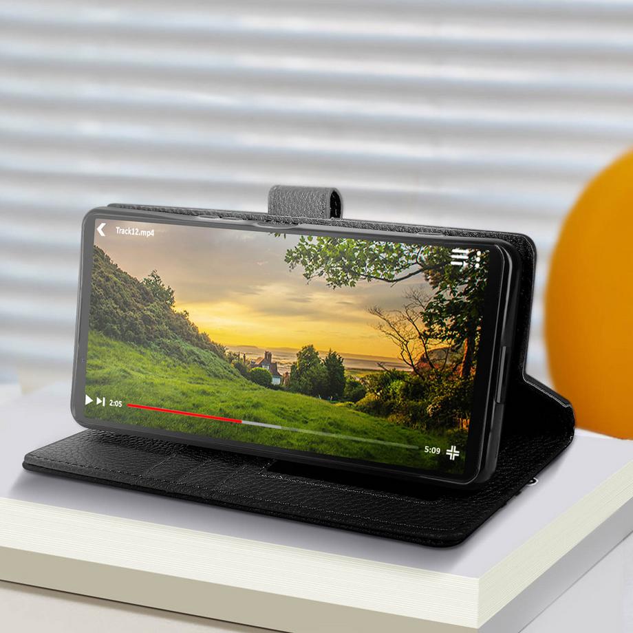 Avizar  Étui Sony Xperia 1 V Porte-cartes Noir 