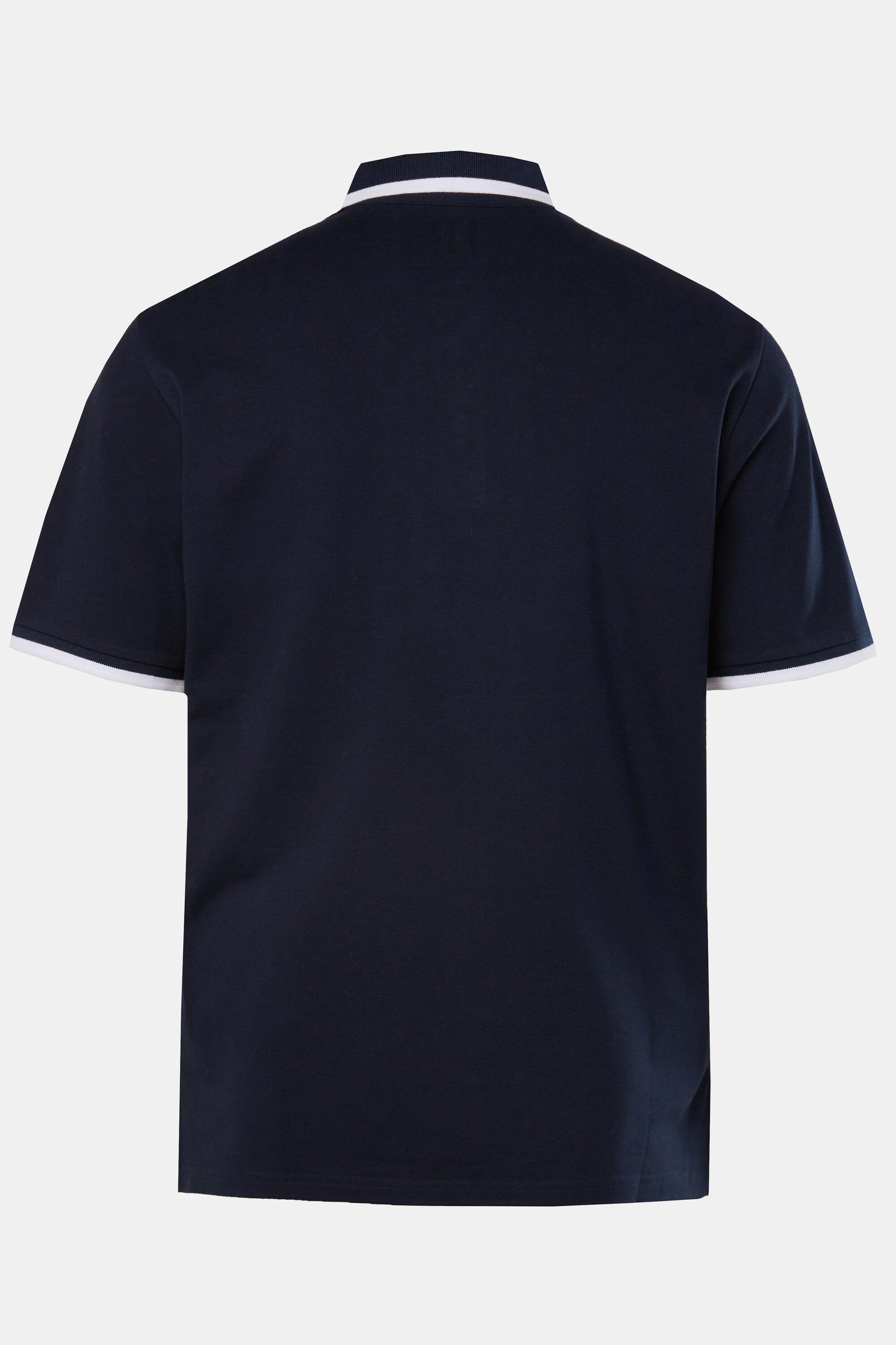 JP1880  Maglia polo con FLEXNAMIC®, mezze maniche e righe a contrasto, fino alla tg. 8XL 